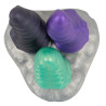 Beasty Cocks Triple Gode Tri Tentak 19 x 9.5cm